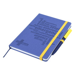 Designa Deboss Linen Notebook A5 Sea