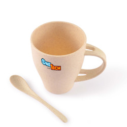 Avenue Wheat Fibre Cup and Spoon 330ml