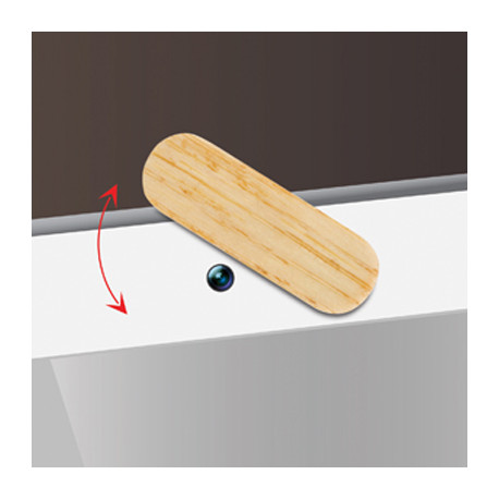 WebCam Cover Swivel Wood