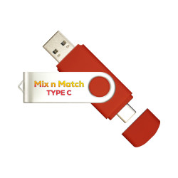 Mix N Match Type-C Flash Drive 8GB - 128GB (USB2.0)