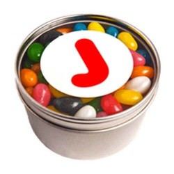 150g Jelly Beans Packed in Small Round Window Tins