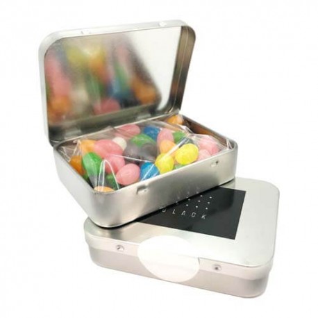 50g Jelly BeansPacked in Rectangle Hinge Tins