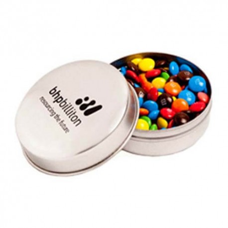 50g M&Ms Packed in Candle Tins