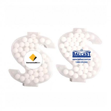 Sugar Free Mints Packed in Dollar Shape Mint Card