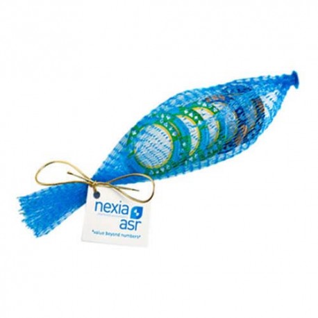 6 Chocolate Poker Chips Packed in Mesh Bag