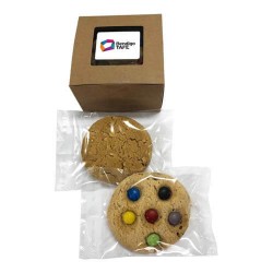 2 Cookie Packed in Box with Sticker