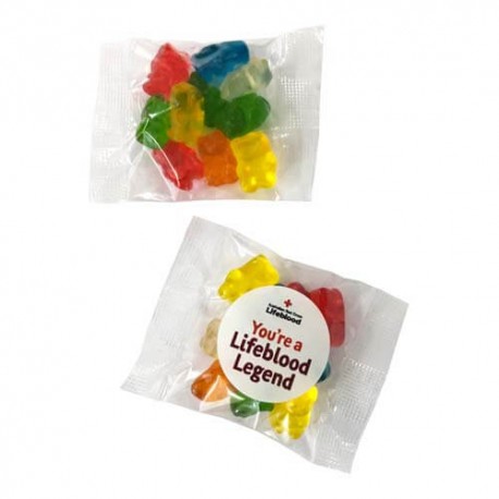 25g Gummi Bears Bulk Pack Packed in Cello Bags