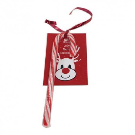15g Candy Canes Packed in Cello Bags with Card & Ribbon