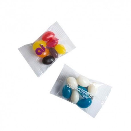 7g Jelly Beans Packed in Cello Bags with One Colour Print