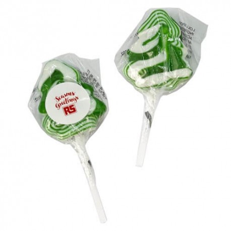15g Small Christmas Tree Lollipop Packed in Cello Bags