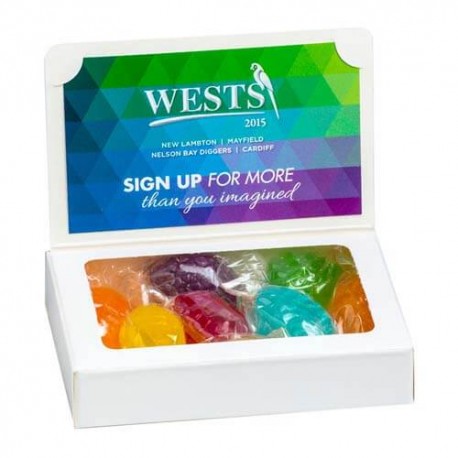 8 Boiled Lollies Packed in Bizcard Box