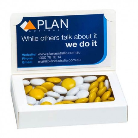 50g Chocolate Beans Packed in Bizcard Box