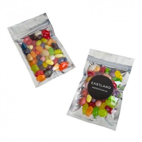 50g Jelly Belly, Jelly Beans Packed in Silver Zip Lock Bag