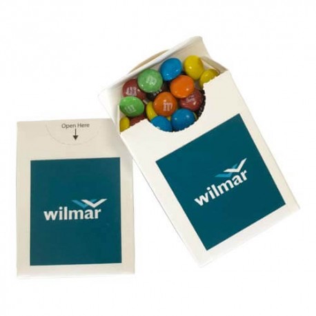 25g M&Ms Packed in Flip Lid Cardboard Box