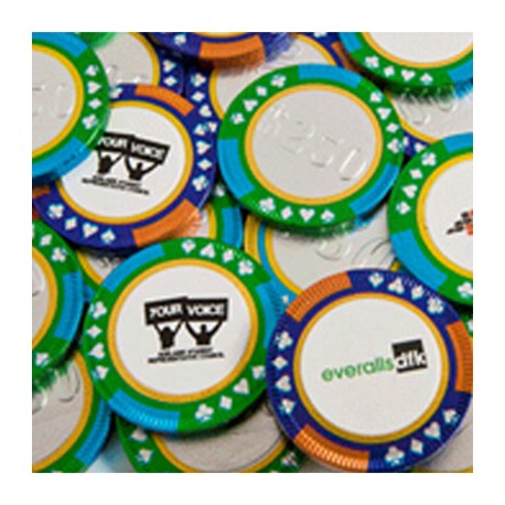 6g Chocolate Poker Chips Wrapped Packed in Foil