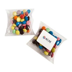 50g Chocolate Beans Individually Wrapped Packed in Pillow Packs