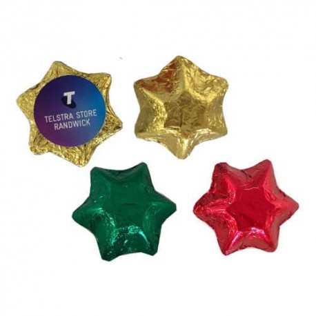 7g Chocolate Star Wrapped Packed in Foil