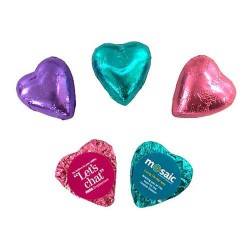 7g Chocolate Heart Wrapped Packed in Foil - Australian made