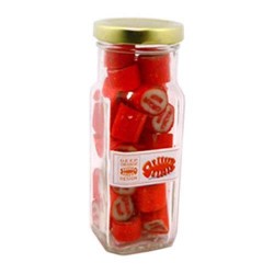 150g Personalised Rock Candy Packed in Tall Glass Jars
