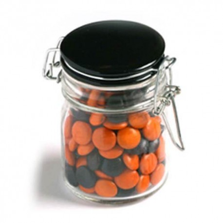 160g Chocolate Beans Packed in Glass Clip Lock Jars