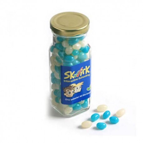 220g Jelly Beans Packed in Tall Glass Jars