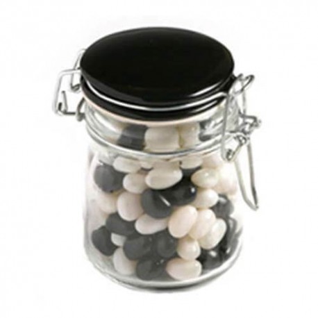 160g Jelly Beans Packed in Glass Clip Lock Jars