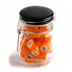 125g Personalised Rock Candy Packed in Glass Clip Lock Jars