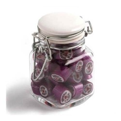65g Personalised Rock Candy Packed in Glass Clip Lock Jars