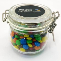 130g Mini M&Ms Packed in Small Clip Lock Jars