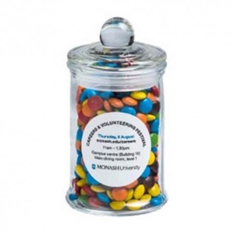 115g M&Ms Packed in Small Apothecary Jars