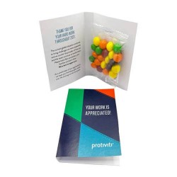 25g Skittles Packed in Gift Cards Sleeve