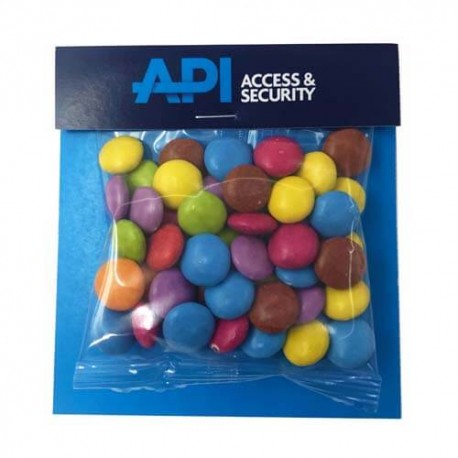 50g Smarties Packed in Headboard Sleeve