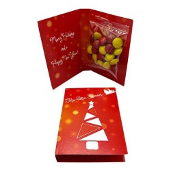 25g Chocolate Beans Packed in Gift Cards Sleeve
