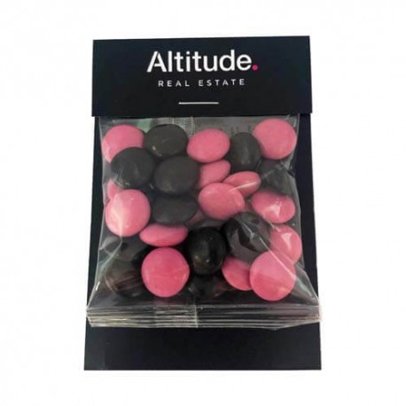 25g Chocolate Beans Packed in Headboard Sleeve