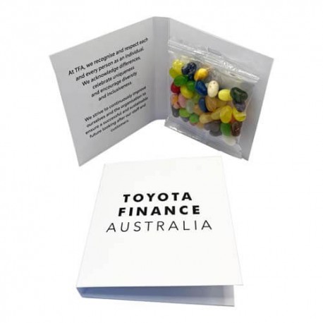 50g Jelly Belly, Jelly Beans Packed in Gift Cards Sleeve