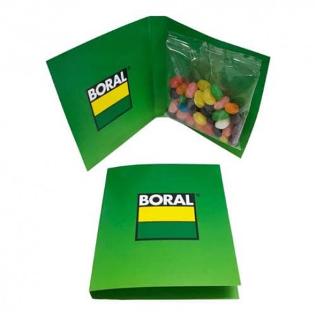 50g Jelly Beans Packed in Gift Cards Sleeve