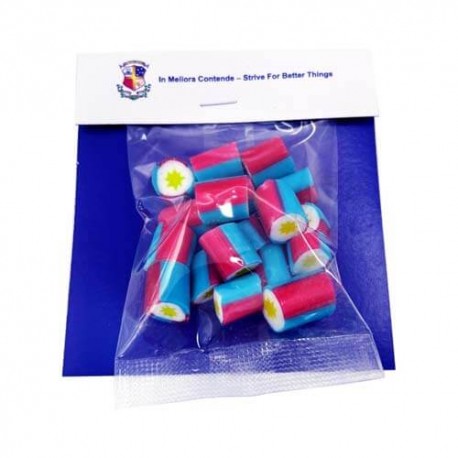 40g Personalised Rock Candy Packed in Headboard Sleeve