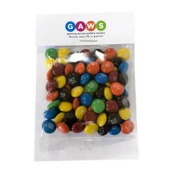 25g M&Ms Packed in Headboard Sleeve