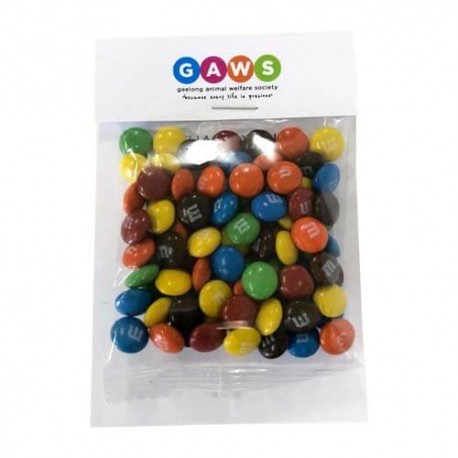 25g M&Ms Packed in Headboard Sleeve