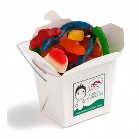 100g Christmas Mixed Lollies Packed in White Cardboard Noodle Boxes