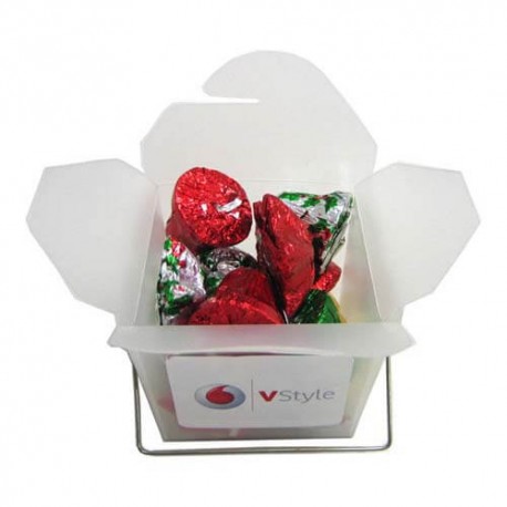 85g Christmas Chocolates Packed in Frosted Noodle Boxes