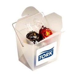 5 Lindt Balls Packed in Frosted Noodle Boxes