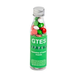 100g Christmas Chewy Fruits Packed in Soda Bottles