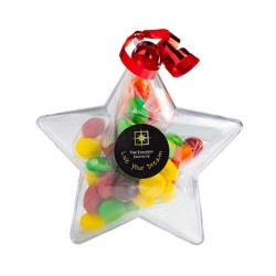 50g Skittles Packed in Acrylic Stars