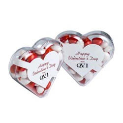 50g Chewy Fruits Packed in Acrylic Hearts
