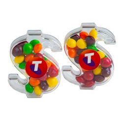 40g Skittles Packed in Acrylic Dollars