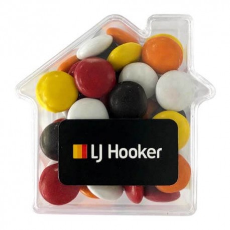 50g Chocolate Beans Packed in Acrylic Houses