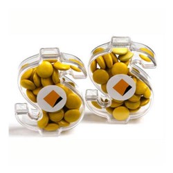 40g Chocolate Beans Packed in Acrylic Dollars