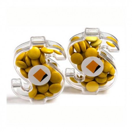 40g Chocolate Beans Packed in Acrylic Dollars