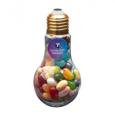 100g Jelly Belly, Jelly Beans Packed in Light Bulbs